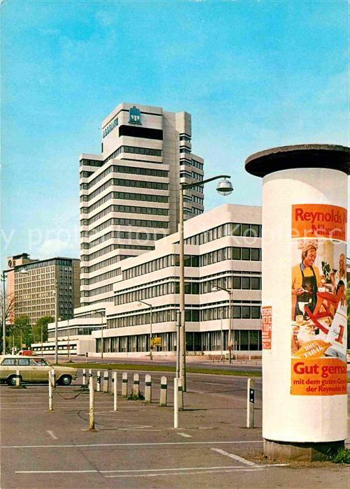 HANNOVER  CITY Allianzhochhaus Contihochhaus Litfasssaeule