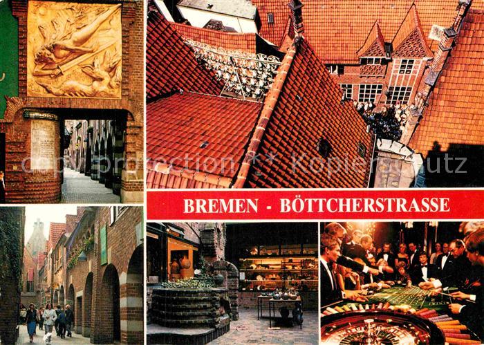 BREMEN  CITY Boettcherstrasse Altstadt Roulette Spielbank