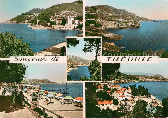 Theoule-sur-Mer Panorama Kueste Uferpromenade