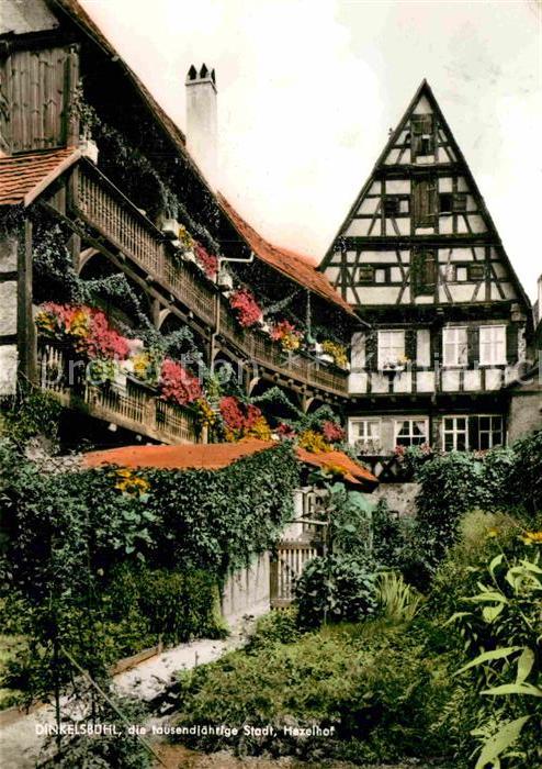 Dinkelsbuehl Hexelhof Fachwerkhaus 1000jaehrige Stadt