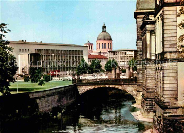 HANNOVER  CITY Leibnizufer Leine St Clemens Kirche