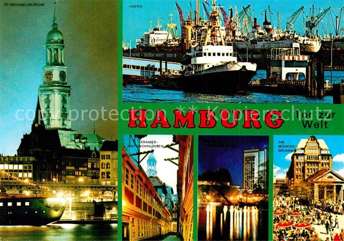 HAMBURG  CITY St Michaeliskirche Der Michel Wahrzeichen Hafen Kramer Amtswohnung