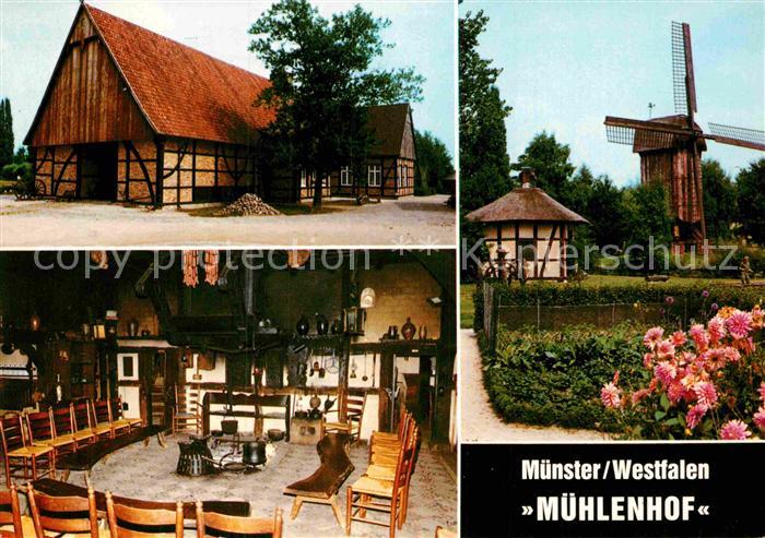 Muenster Westfalen Muehlenhof Freilichtmuseum Windmuehle