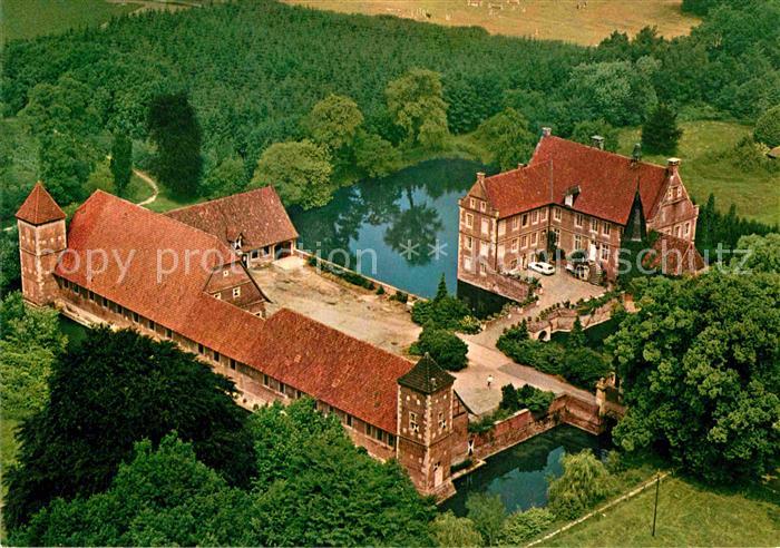 Muenster Westfalen Burg Huelshoff Fliegeraufnahme