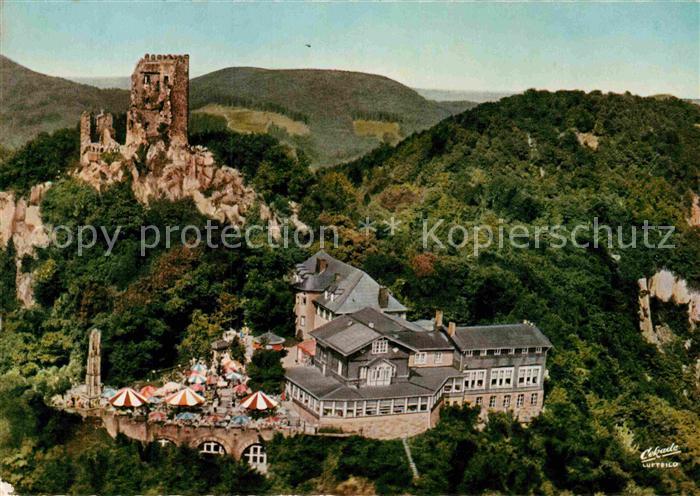 Koenigswinter Hotel Restaurant auf dem Drachenfels Fliegeraufnahme