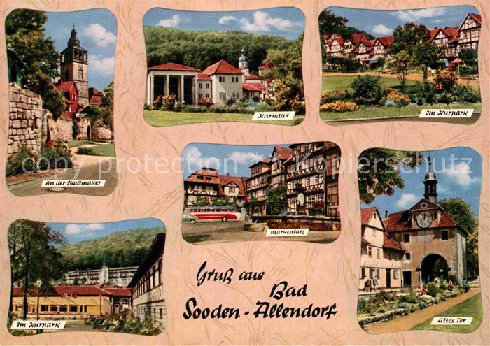 Bad Sooden-Allendorf Stadtmauer Kurpark Kurhaus Marktplatz Altes Tor