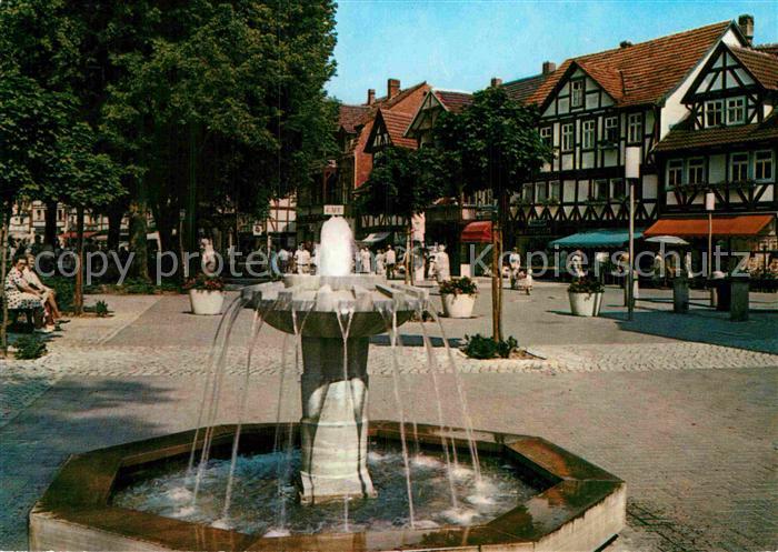 Bad Sooden-Allendorf Weinreihe Fachwerkhaeuser Brunnen