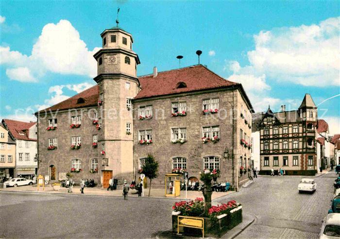 Witzenhausen Rathaus Bluetenstadt im Werratal