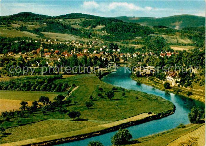 Witzenhausen Bluetenstadt im Werratal Fliegeraufnahme