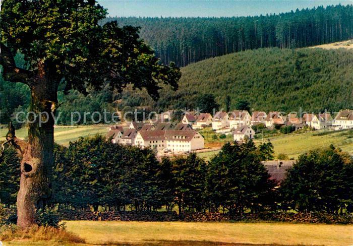 Neuhaus Solling Blick auf das DRK Kinderheim Hoehenluftkurort