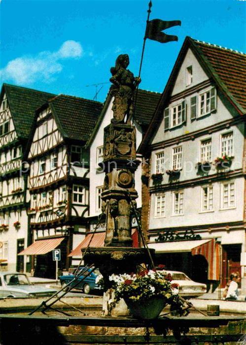 Fritzlar Brunnen Altstadt Fachwerkhaeuser