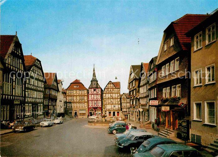 Fritzlar Marktplatz Fachwerkhaeuser Altstadt