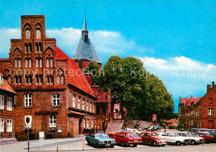 Moelln Lauenburg Marktplatz Rathaus Kirchturm Historisches Gebaeude