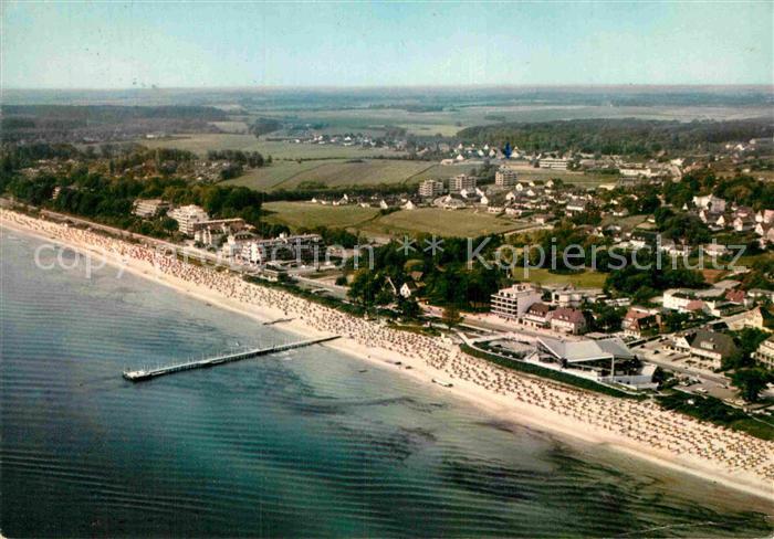 Scharbeutz Ostseebad Meerwasser Wellenbad Strand Fliegeraufnahme