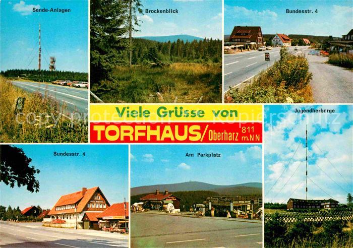 Torfhaus Harz Sendeanlage Brockenblick Bundesstrasse Jugendherberge Parkplatz