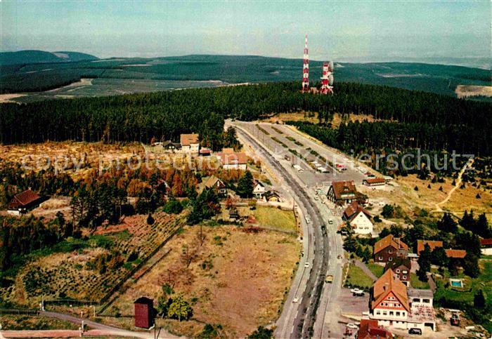 Torfhaus Harz Sporthotel Brockenblick Sender Fliegeraufnahme