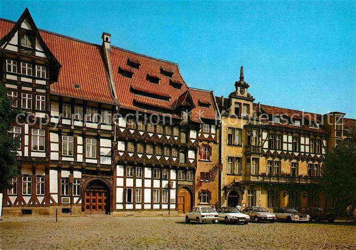 Braunschweig Burgplatz Fachwerkhaeuser Historische Gebaeude