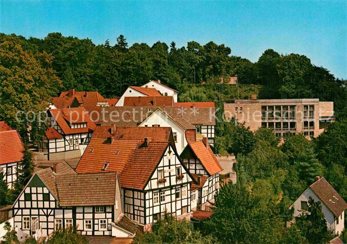 Tecklenburg Steinfurt NRW Teilansicht Fachwerkhaeuser