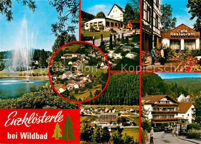 Enzkloesterle Cafe Restaurant Bodenschach Park Fontaene