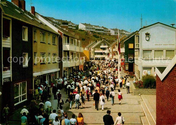 Helgoland Ortsmotiv in der Hochsaison Nordseeinsel