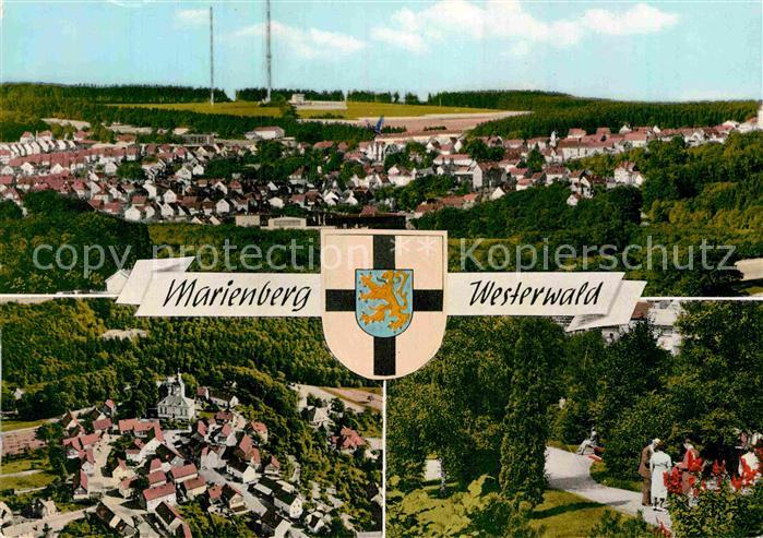 Marienberg Westerwald Panorama Kurpark Fliegeraufnahme