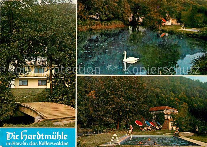 Bergfreiheit Hardtmuehle Cafe Gaststaette Swimming Pool Schwanenteich