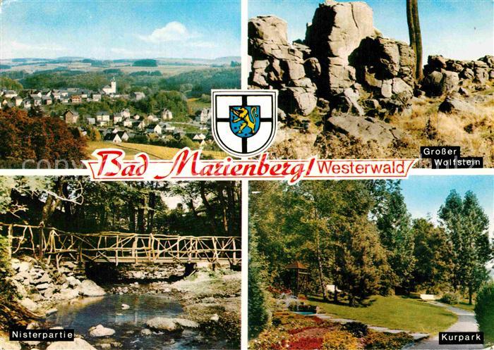 Bad Marienberg Panorama Grosser Wolfstein Felsen Kurpark Nisterpartie