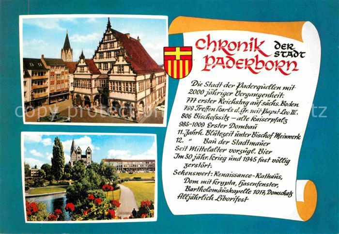 Paderborn Rathaus Parkanlagen Geschichte