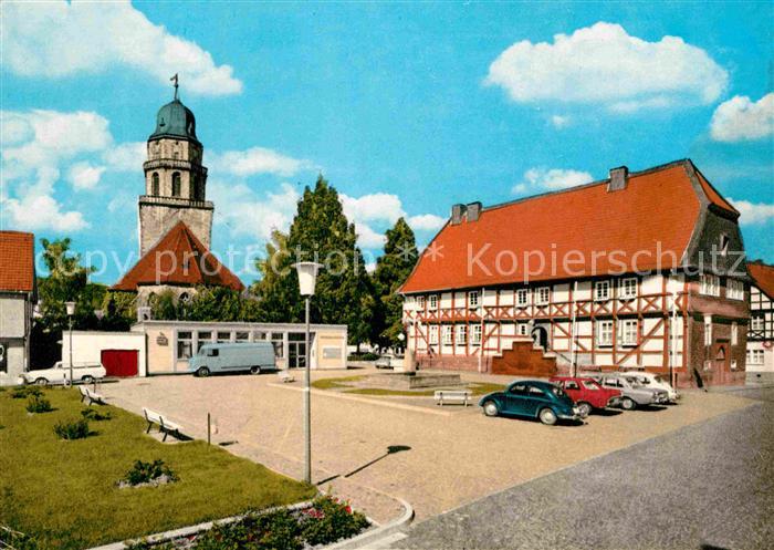 Zierenberg Marktplatz Fachwerkhaus Kirche