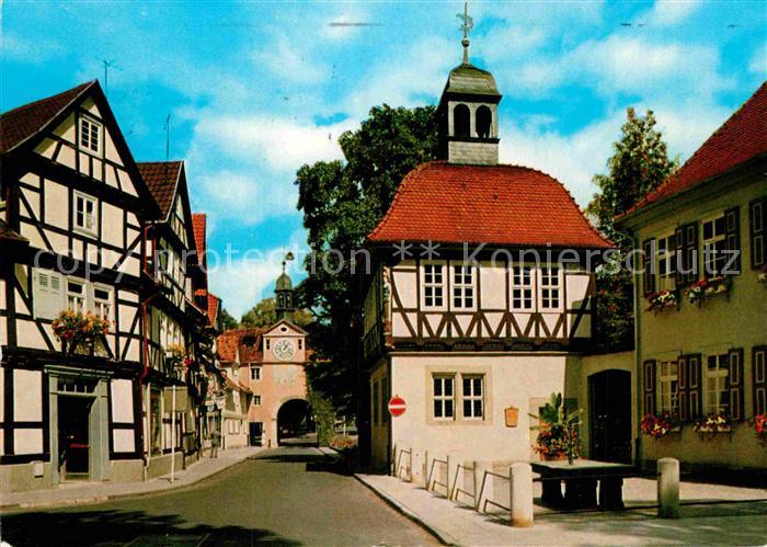 Bad Sooden-Allendorf Altes Tor mit Pfennigstube Fachwerkhaeuser