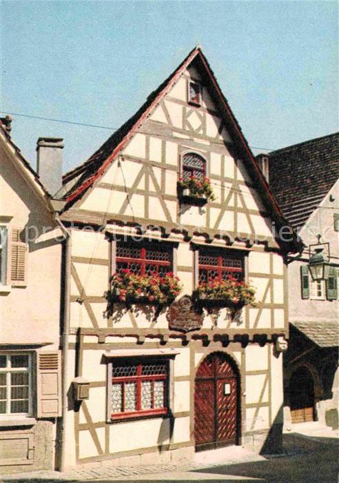 Marbach Neckar Schillers Geburtshaus Fachwerkhaus