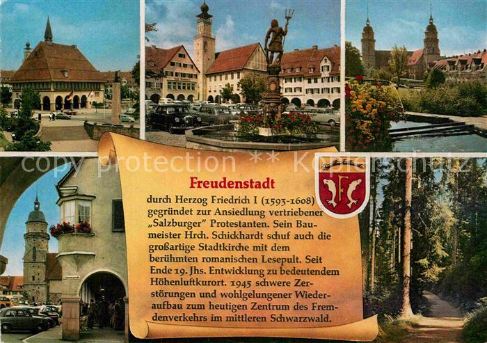 FREUDENSTADT BW Teilansichten Kurort im Schwarzwald Geschichte