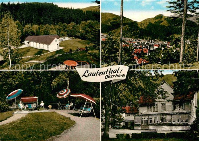 Lautenthal Harz Haus Bischofsthal Stadtpanorama Gaststaette Park