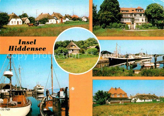 Insel Hiddensee Ortsmotiv Hafen Fischkutter