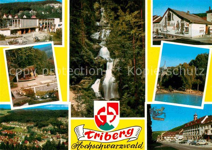 Triberg Schwarzwald Kurhaus Konzertpavillon Wasserfall Marktplatz See