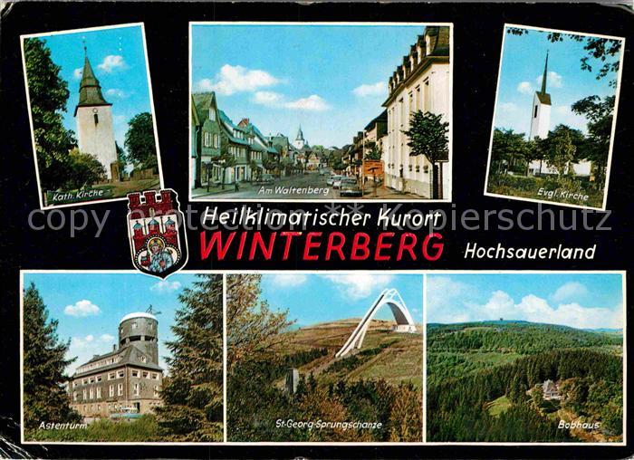 Winterberg Hochsauerland Kirche Waltenberg Astenturm St Georg Sprungschanze Bobh