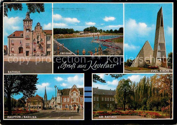 Kevelaer Rathaus Freibad Kirche Rathaus Hauptstrasse Basilika