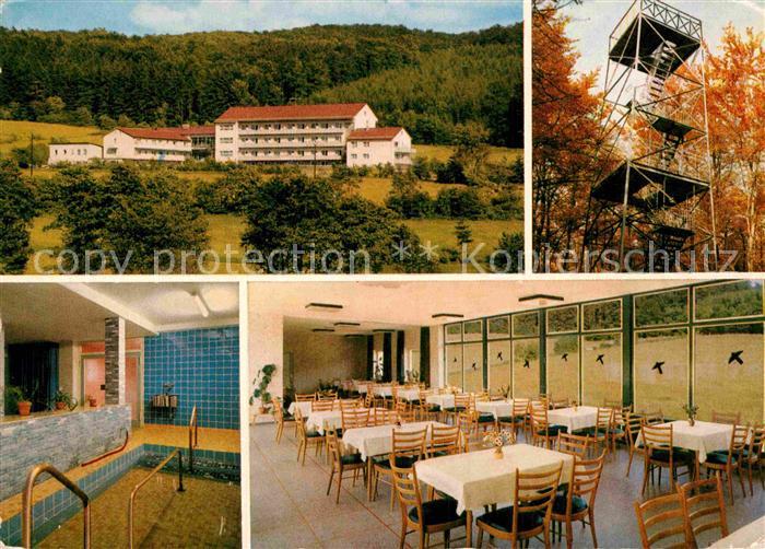 Neukirchen Knuellgebirge Waldsanatorium Urbachtal Speisesaal Wassertreten