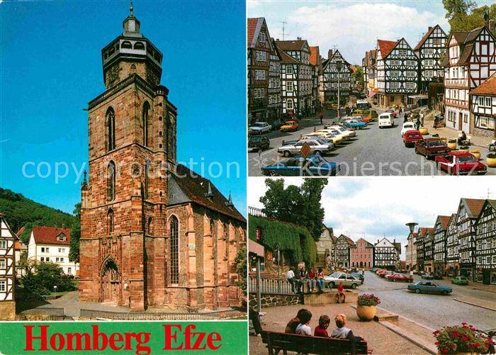 Homberg Efze Marienkirche Marktplatz Fachwerkhaeuser