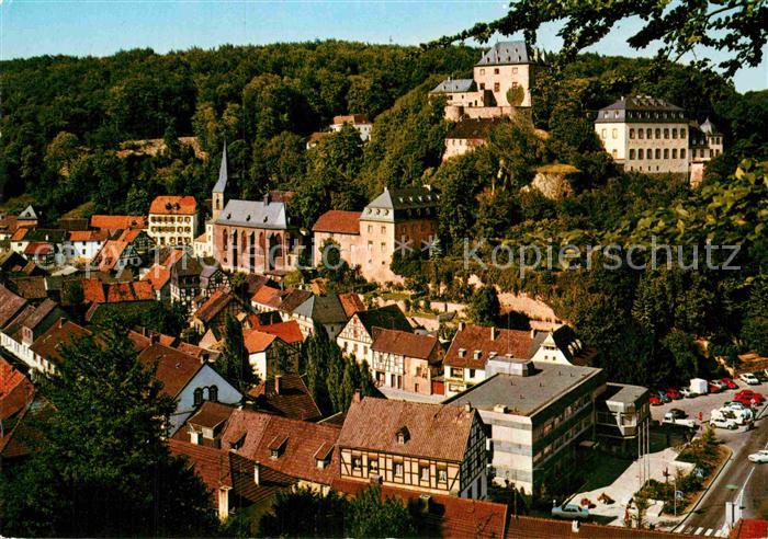 Blankenheim Ahr Blick auf Ort und Jugendherberge Cornely Karte Nr 10439