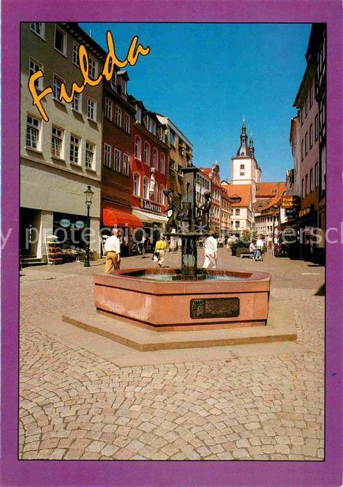 Fulda Neuer Brunnen Fussgaengerzone