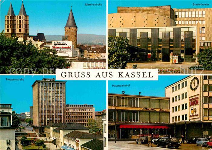 KAssEL  CITY Martinskirche Staatstheater Hauptbahnhof Treppenstrasse Hochhaus