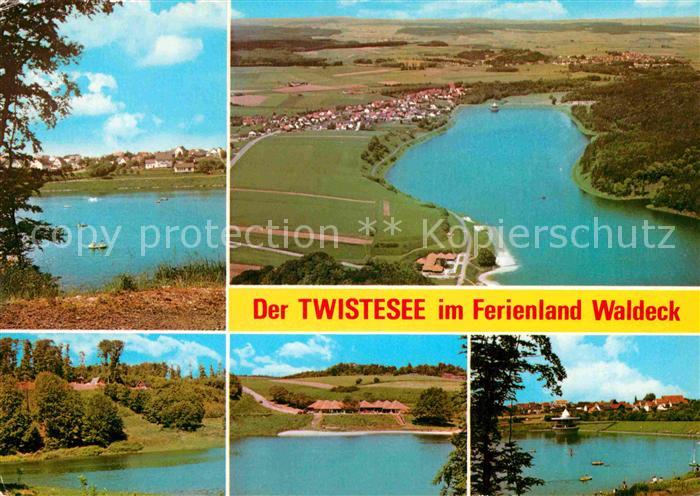 Twiste Twistesee Ferienland Waldeck Fliegeraufnahme