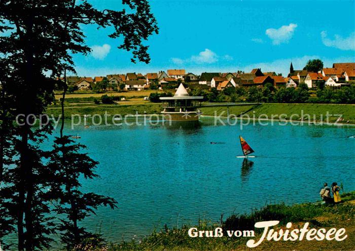 Wetterburg Uferpartie am Twistesee Ferienland Waldeck