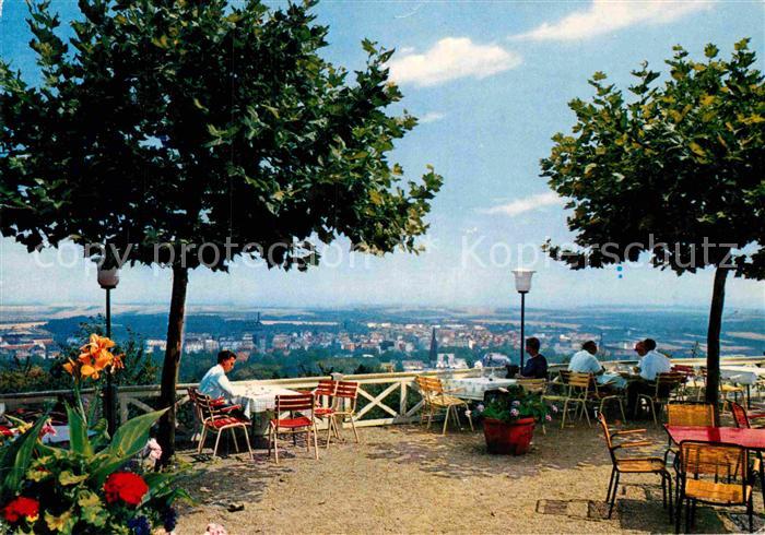Bad Nauheim Blick vom Johannisberg Restaurant Terrasse
