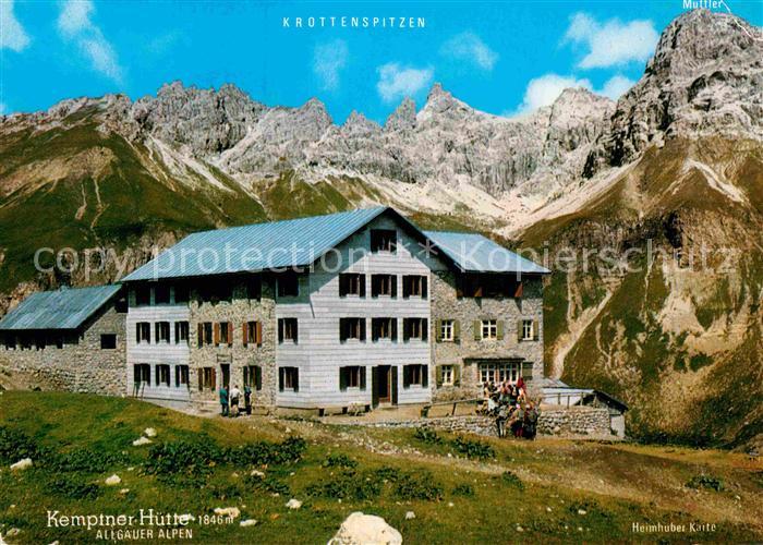 Kemptnerhuette Berghaus Krottenspitzen Allgaeuer Alpen