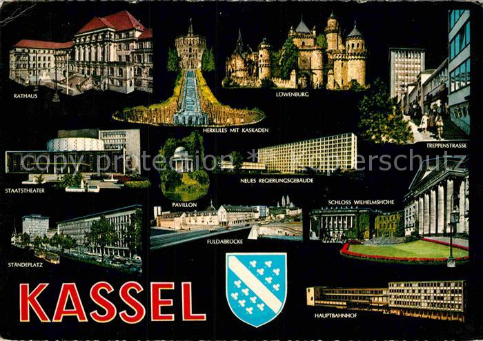KAssEL  CITY Sehenswuerdigkeiten der Stadt Nachtaufnahmen