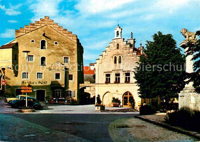 Breitenbrunn Oberpfalz Neumarkt Marktplatz Gasthof Giebelhaus Denkmal Loewenskul