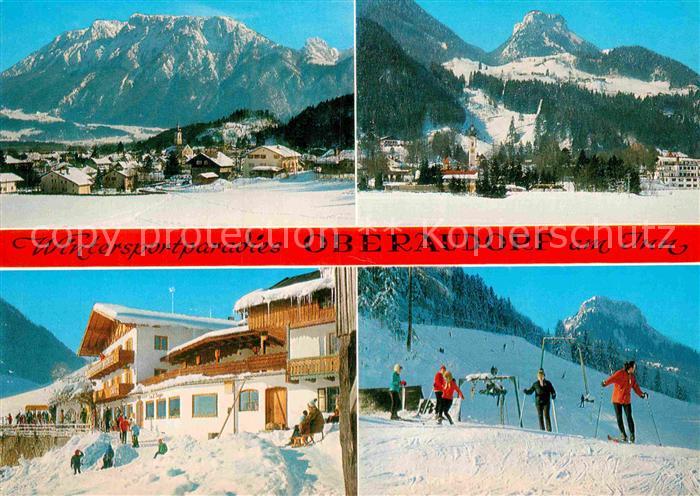 Oberaudorf Winterpanorama Bayerische Alpen Skipiste