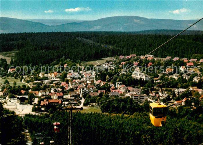 Hahnenklee-Bockswiese Harz Panorama Blick von der Bocksberg Seilbahn